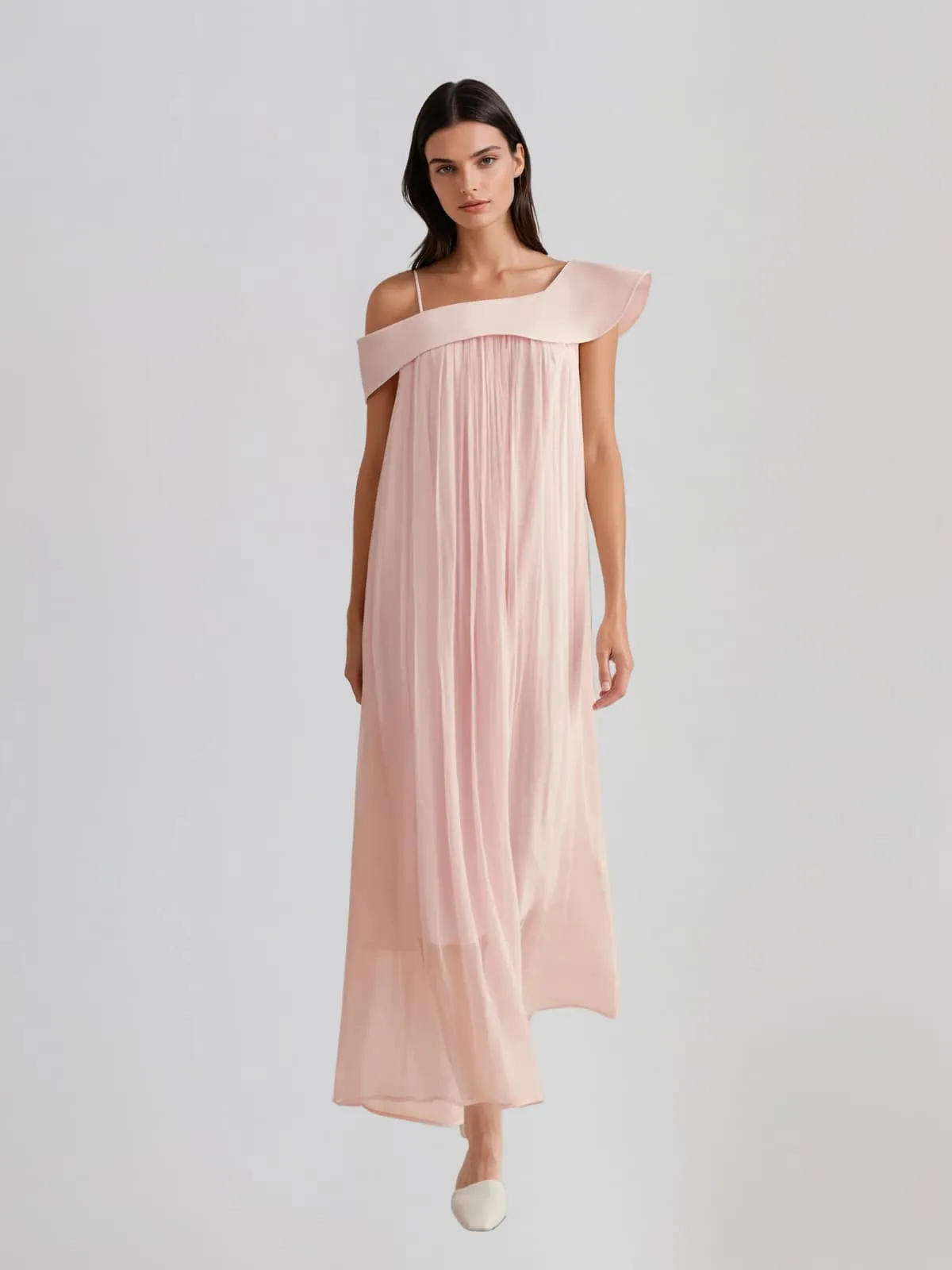 Leran Spaghetti Mesh Maxi Dress sold by Mew Mews product image thumbnail 2