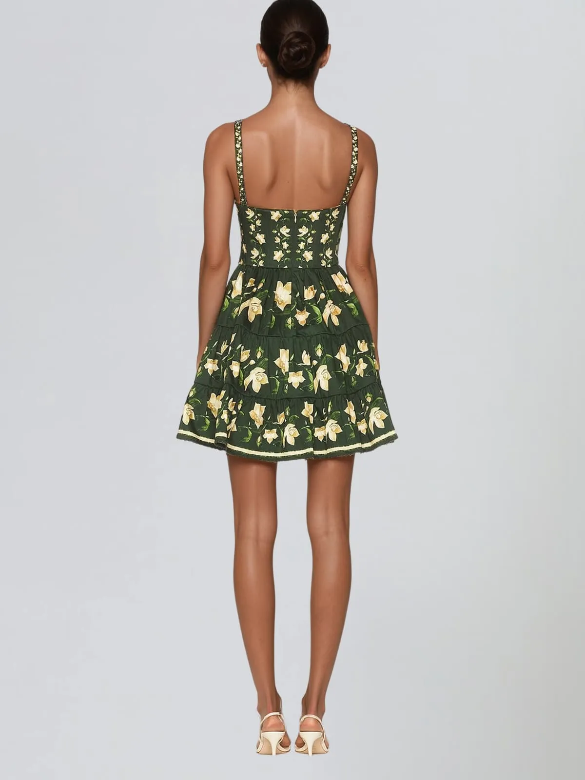 Firox Sleeveless Floral Mini Dress sold by Mew Mews product image thumbnail 3