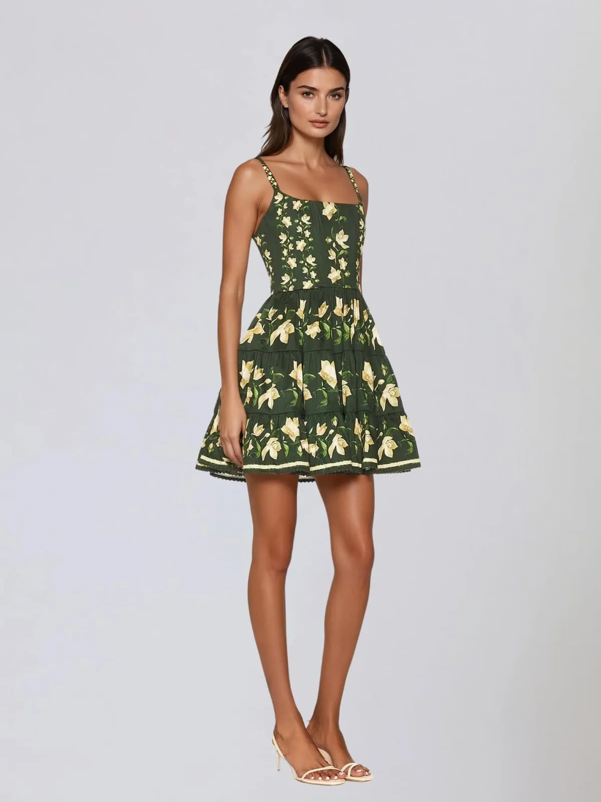 Firox Sleeveless Floral Mini Dress sold by Mew Mews product image thumbnail 2