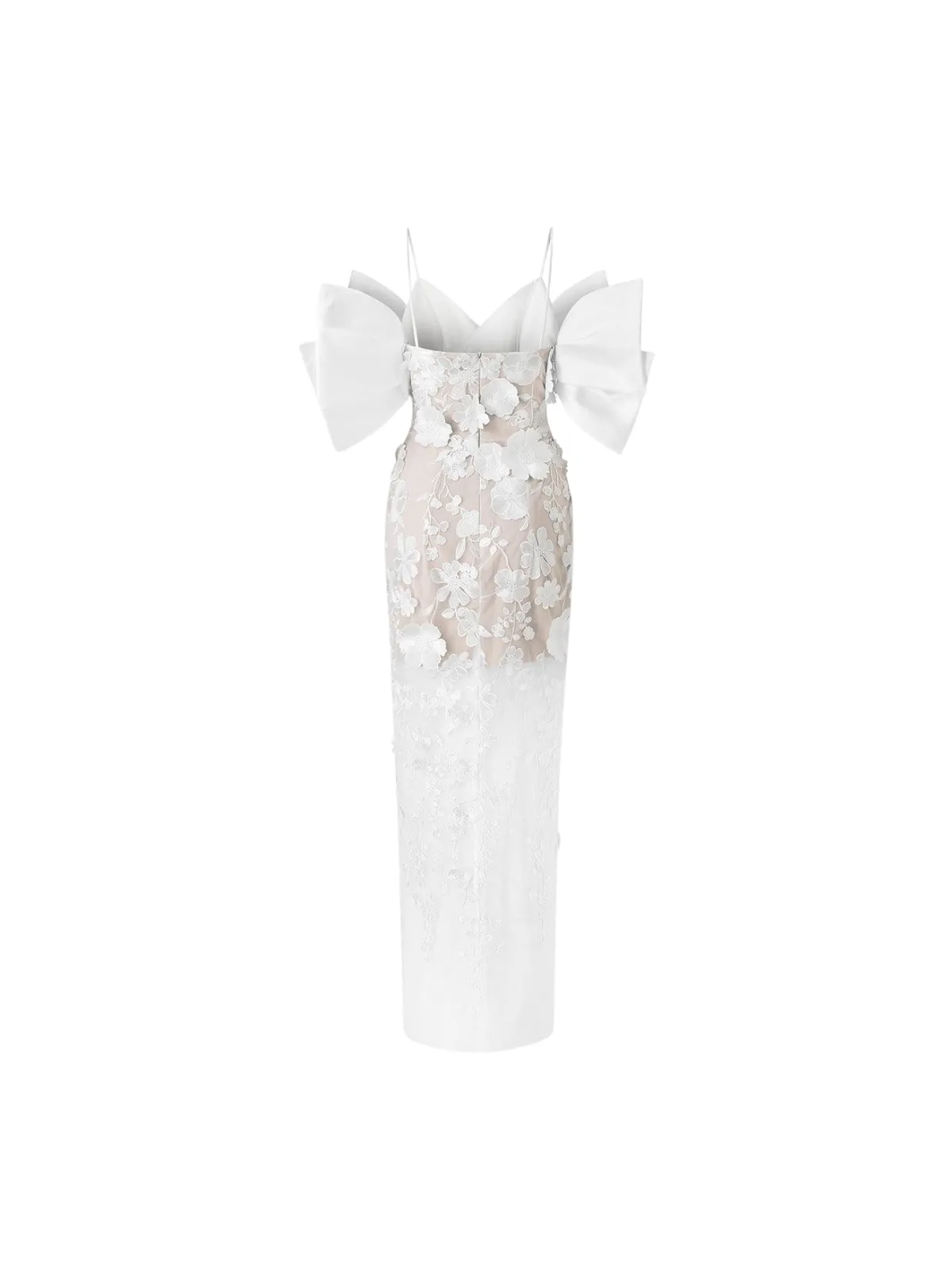 Delythra Cold Shoulder Sleeve Flower Maxi Dress sold by Mew Mews product image thumbnail 5