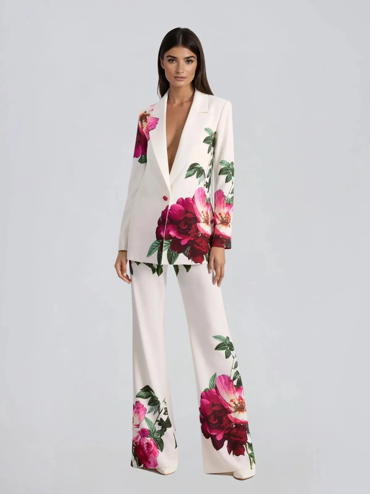 Faelorin Long Sleeve Floral Blazer Set sold by Mew Mews
