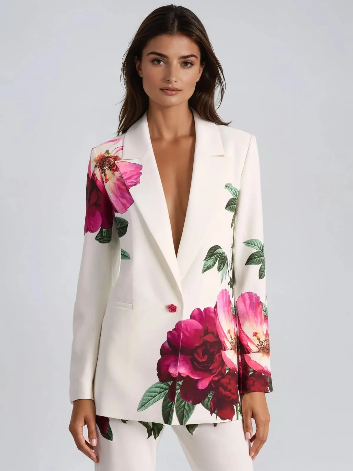 Faelorin Long Sleeve Floral Blazer Set sold by Mew Mews product image thumbnail 2