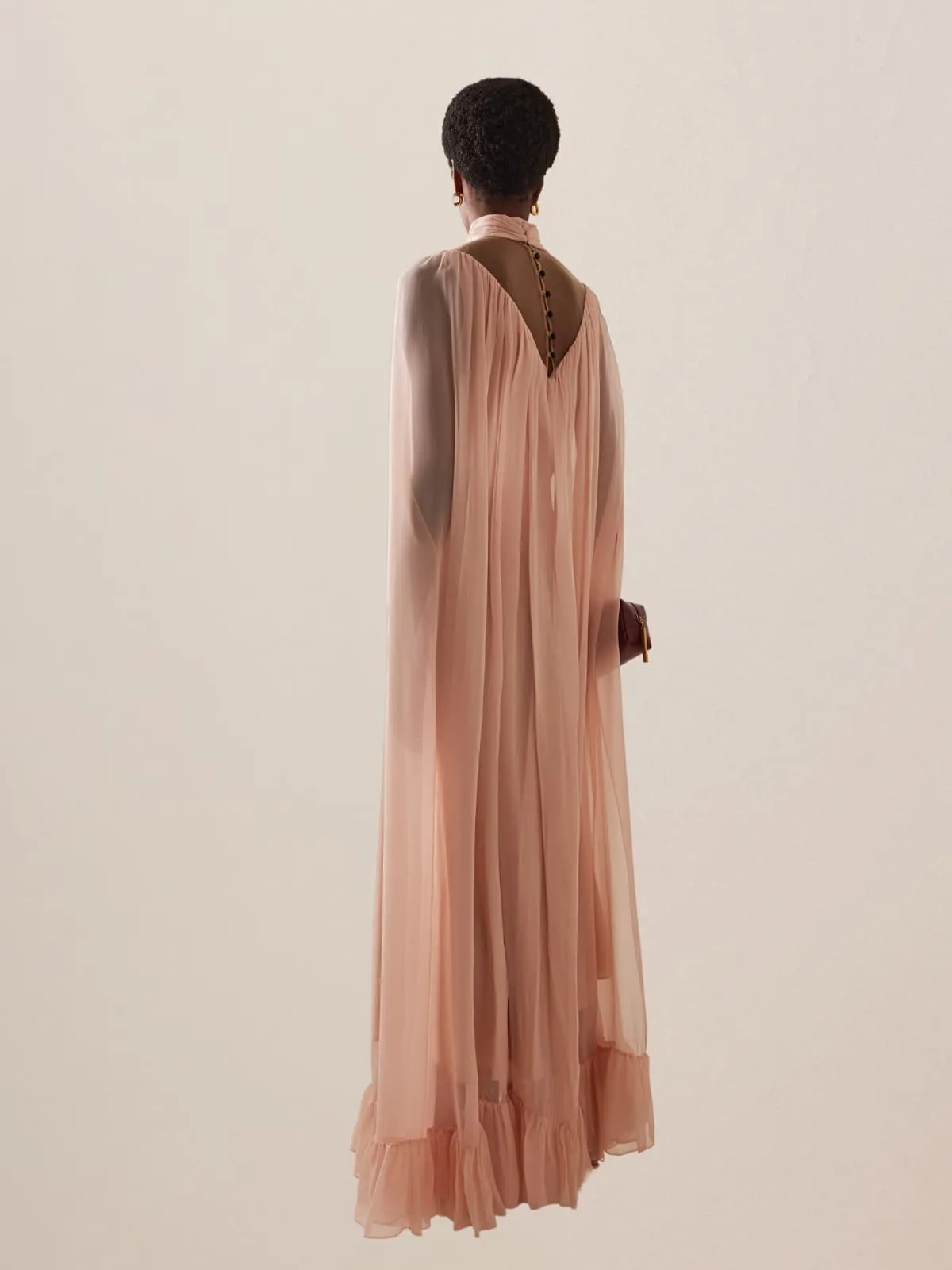 Cavoryx V Neck Cape Maxi Dress sold by Mew Mews product image thumbnail 3