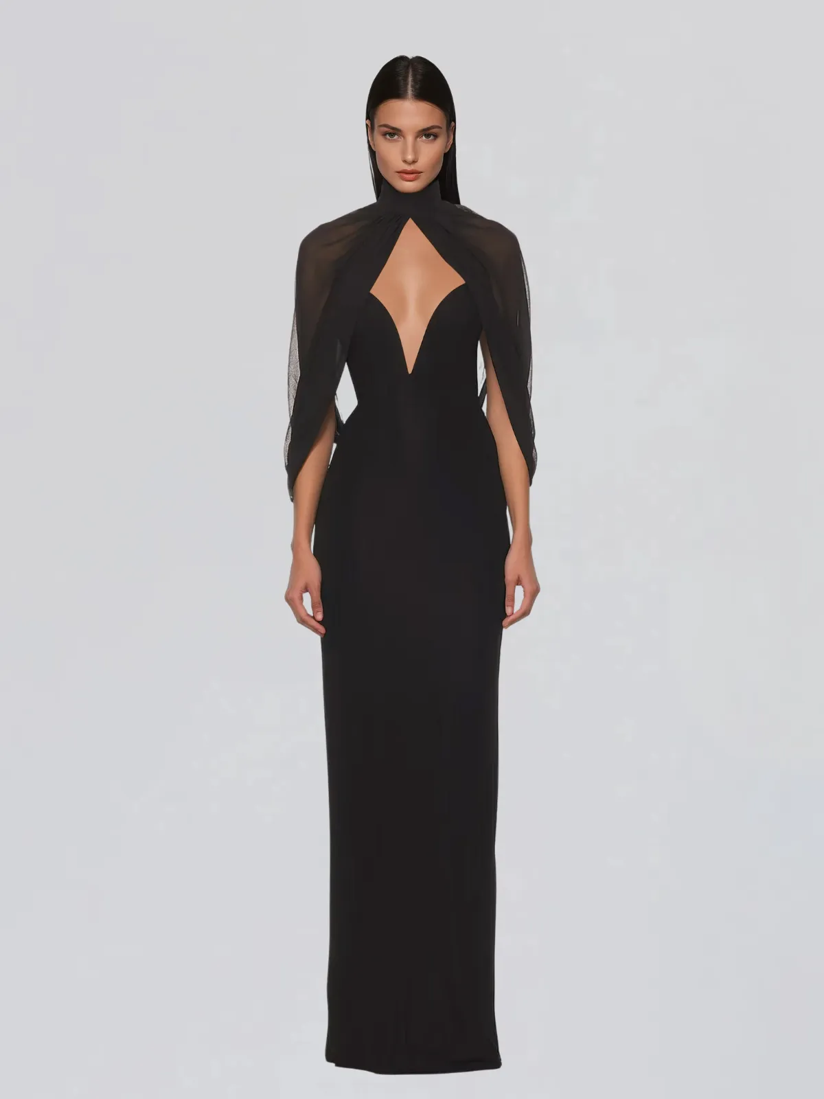 Havorix Halterneck Cutout Maxi Dress sold by Mew Mews product image thumbnail 2