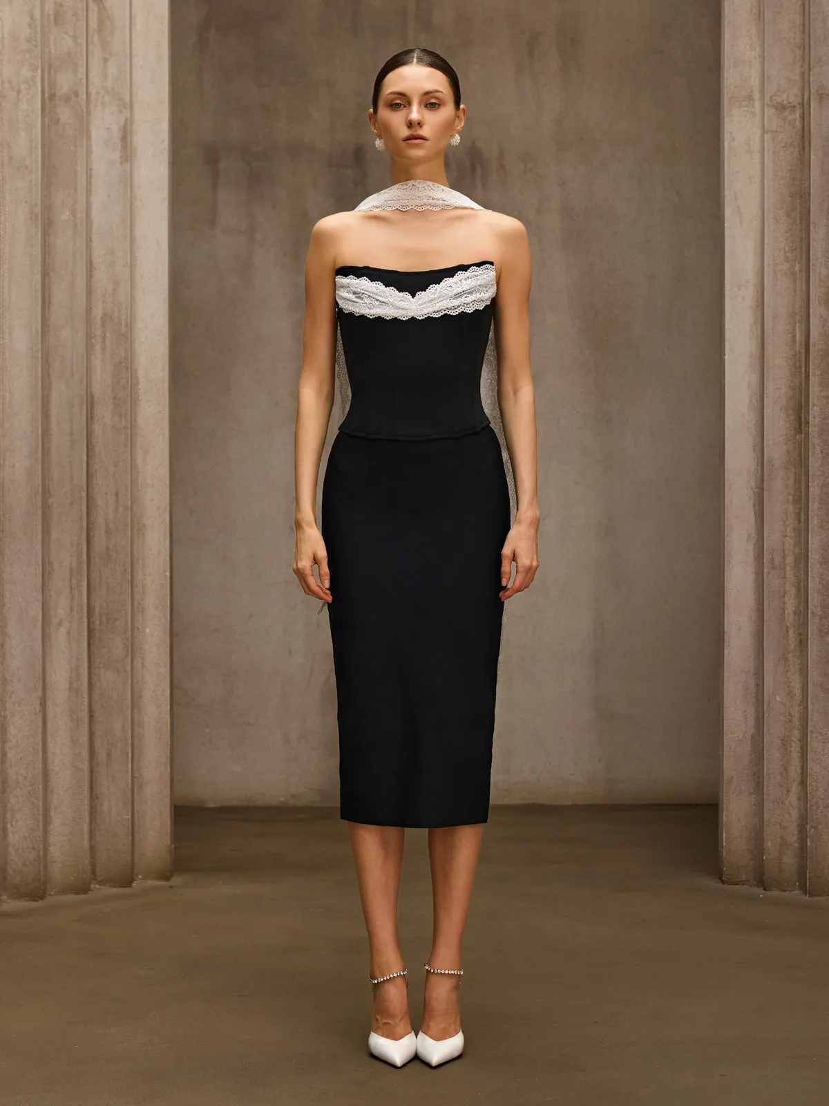 Dulcina Lace Corset Top sold by Mew Mews product image thumbnail 3