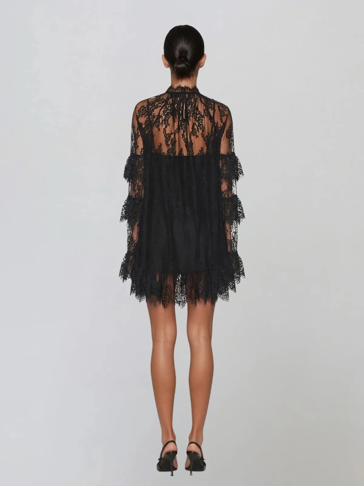 Xorinex Long Sleeve Lace Mini Dress sold by Mew Mews product image thumbnail 3