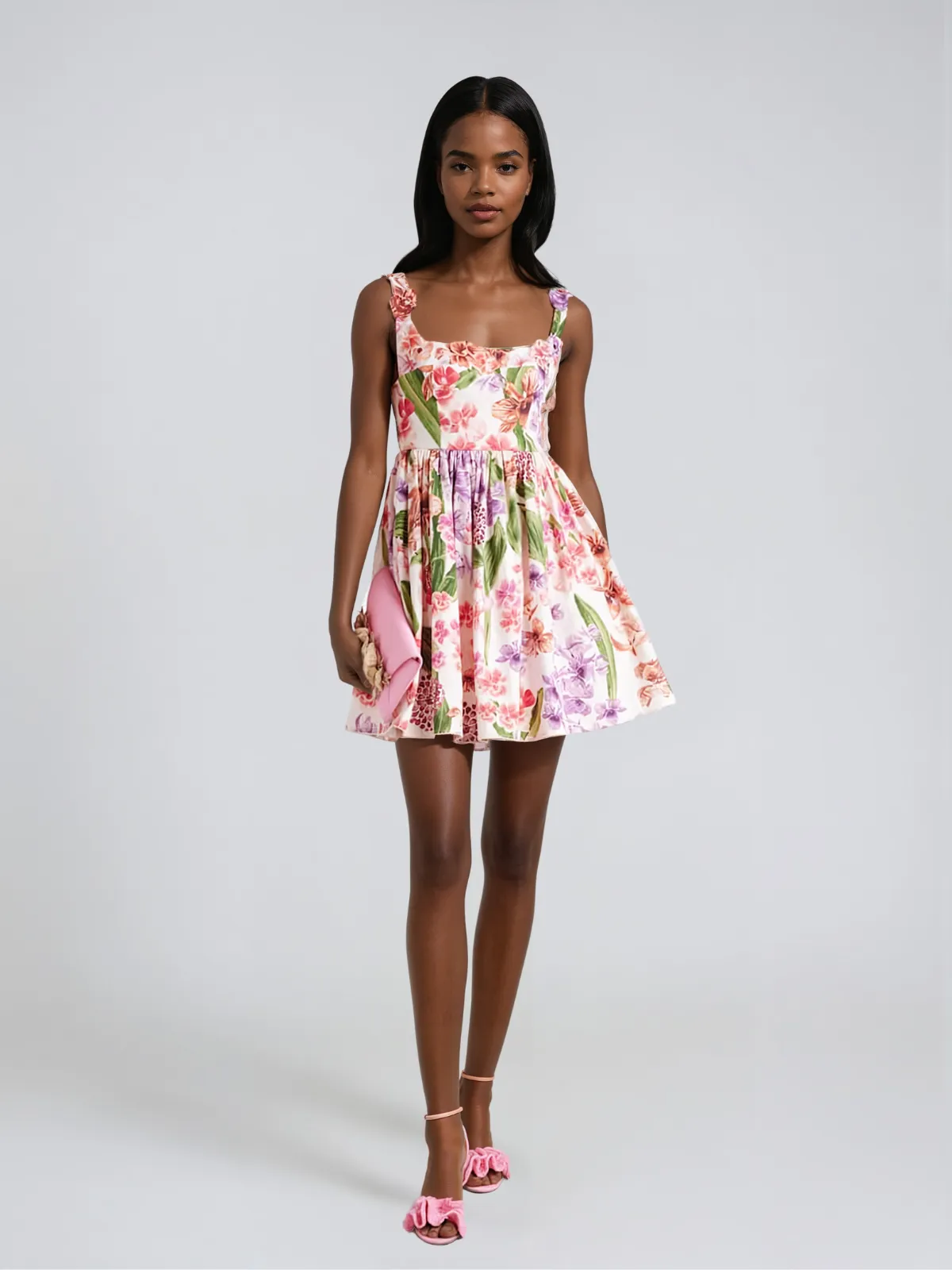 Eryndale High Rise Floral Mini Dress sold by Mew Mews