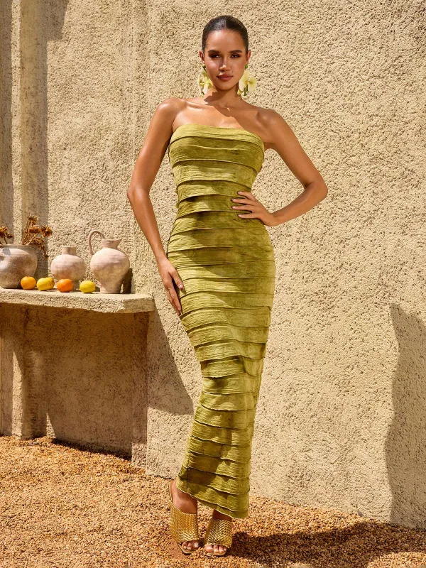 Ulvareth Strapless Maxi Dress made by Mew Mews