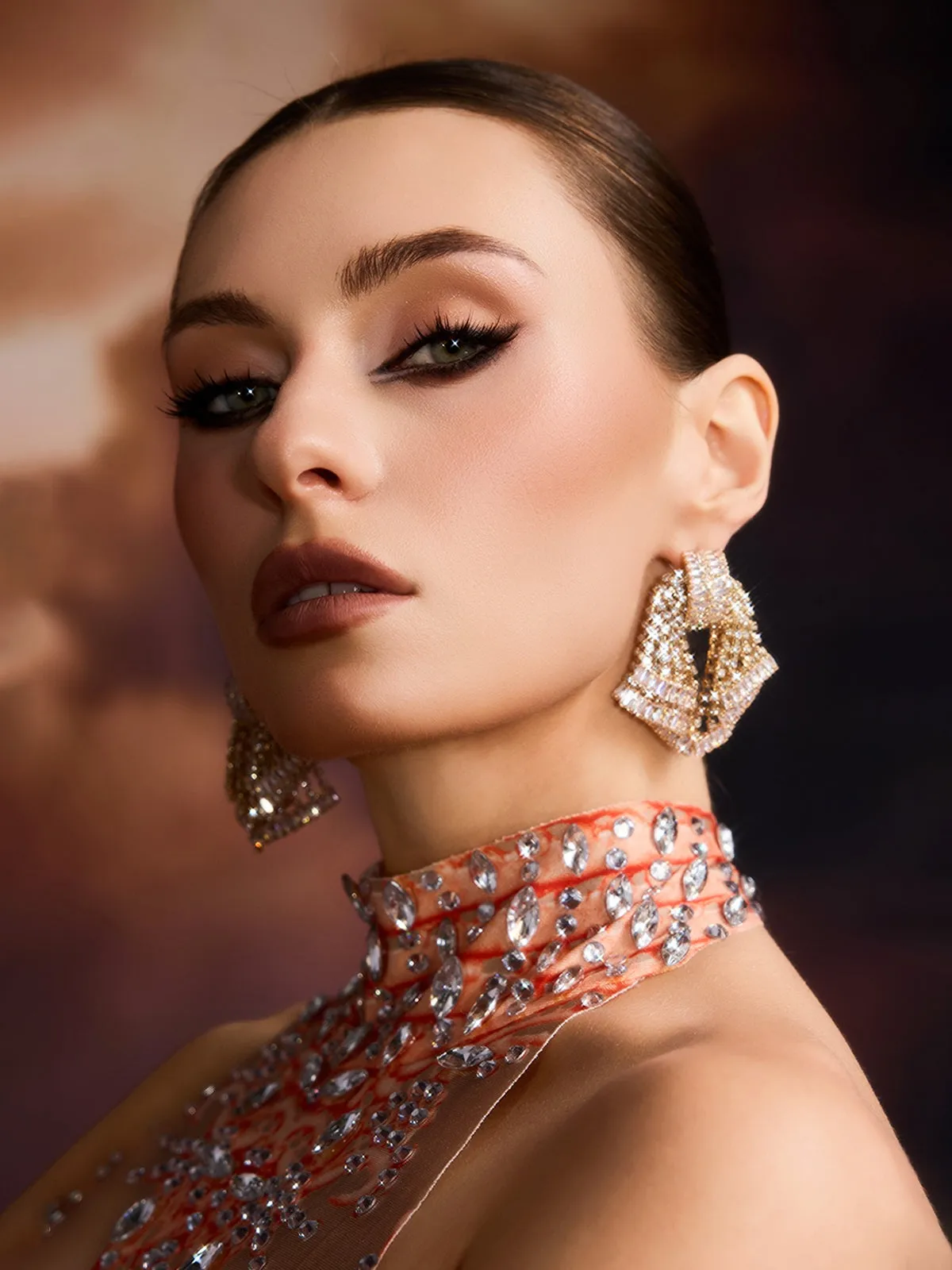 Edzia Rhinestone Earrings sold by Mew Mews product image thumbnail 3