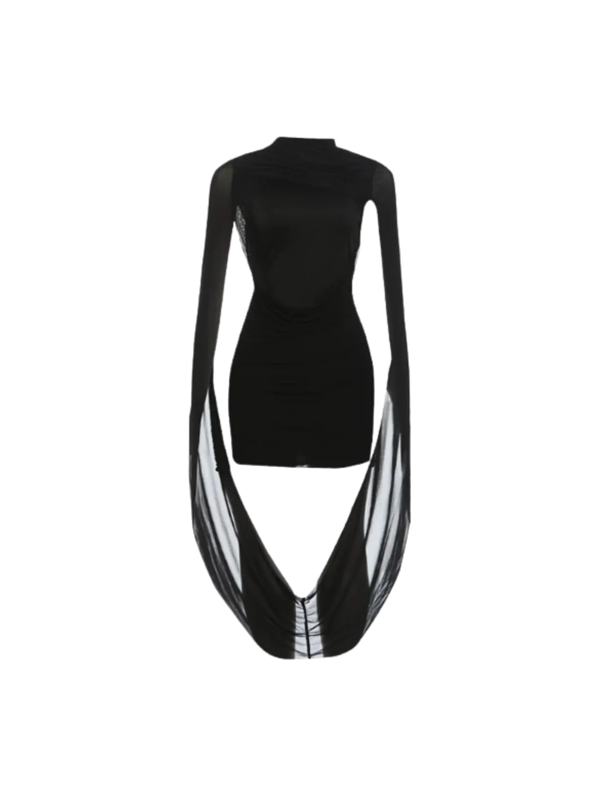 Javethric Cape Sleeve Mini Dress sold by Mew Mews product image thumbnail 4