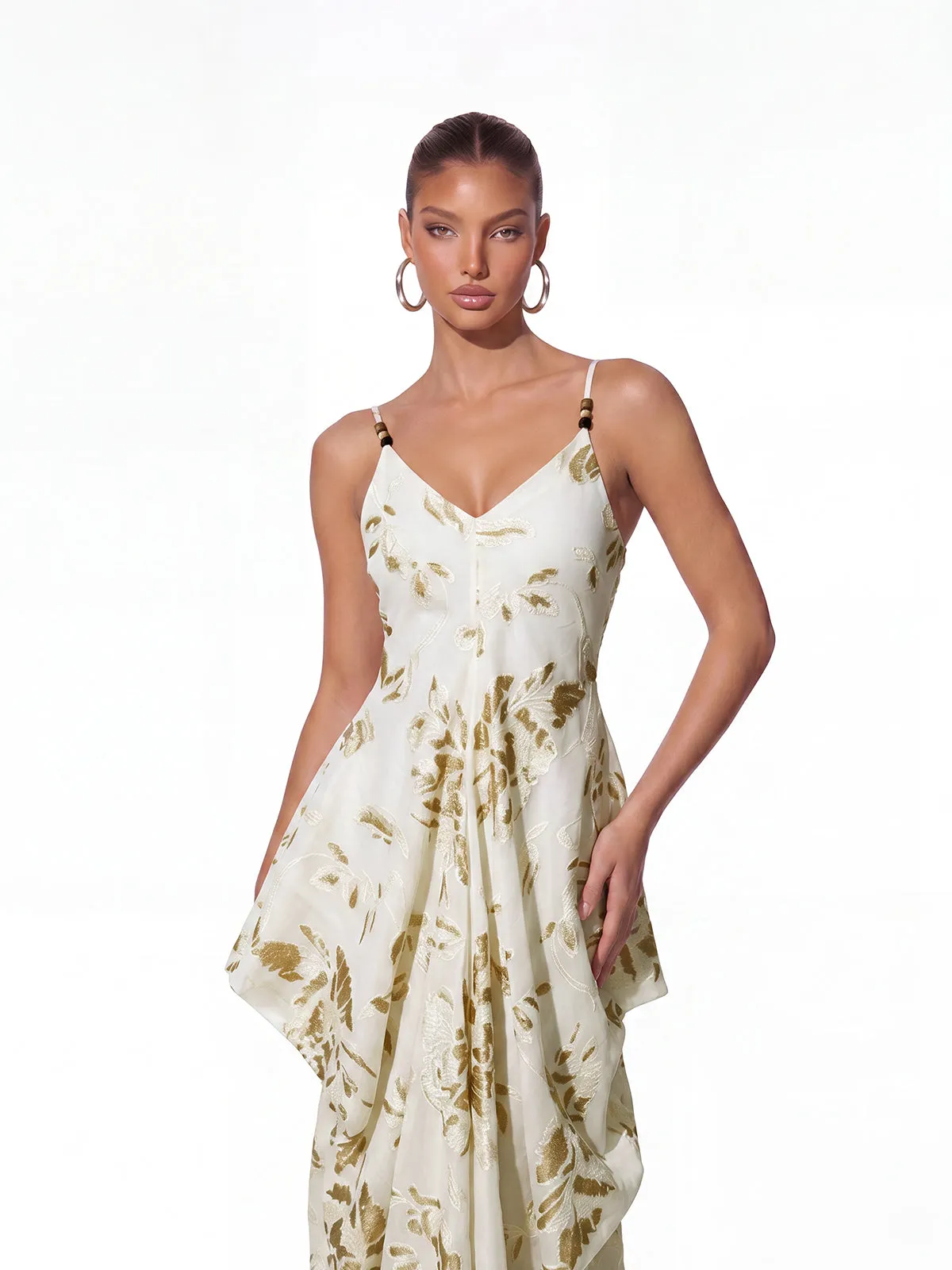 Oldric Spaghetti Floral Maxi Dress sold by Mew Mews product image thumbnail 3