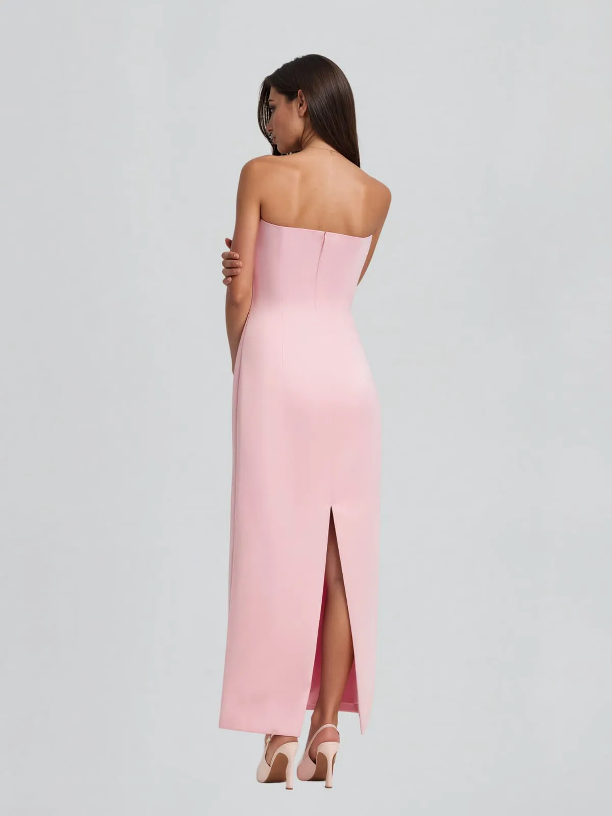 Luvric Strapless Flower Maxi Dress sold by Mew Mews product image thumbnail 5