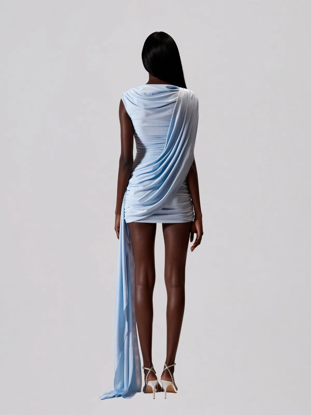 Lendor Sleeveless Draped Mini Dress sold by Mew Mews product image thumbnail 3