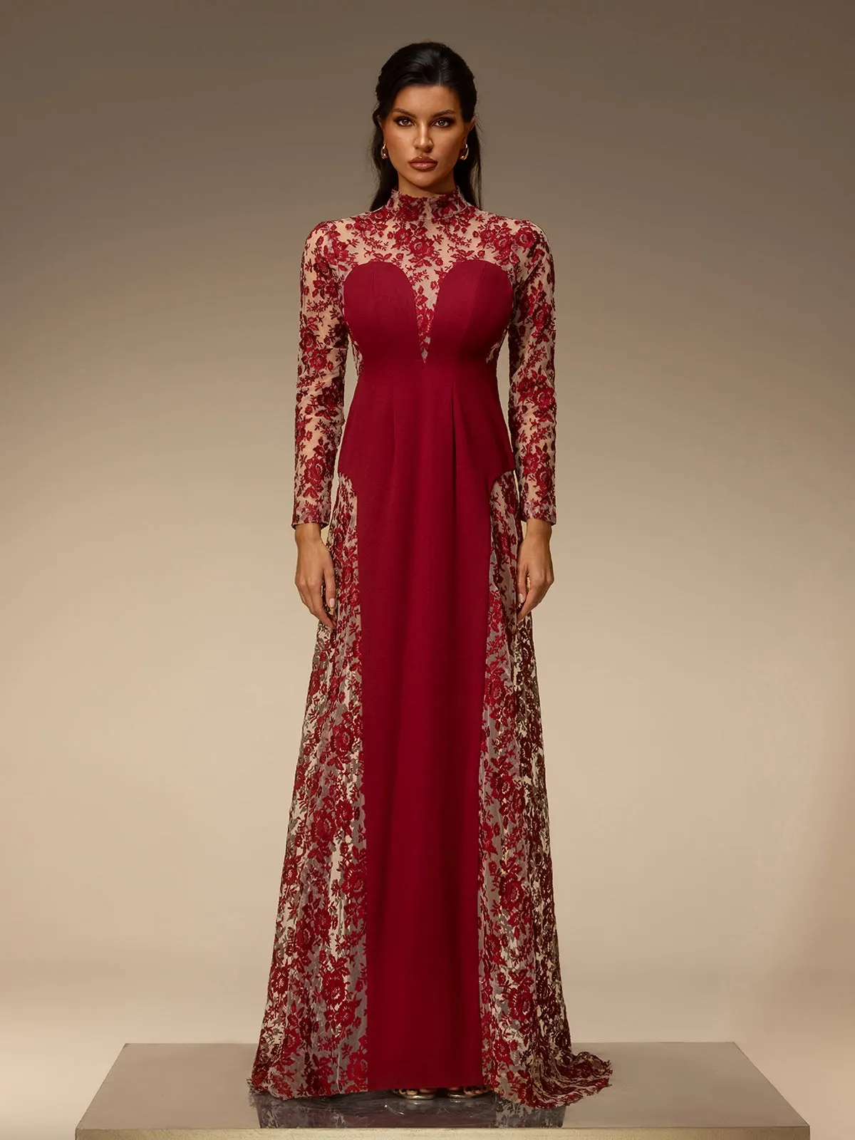 Zarelo Mesh Floral Maxi Dress sold by Mew Mews