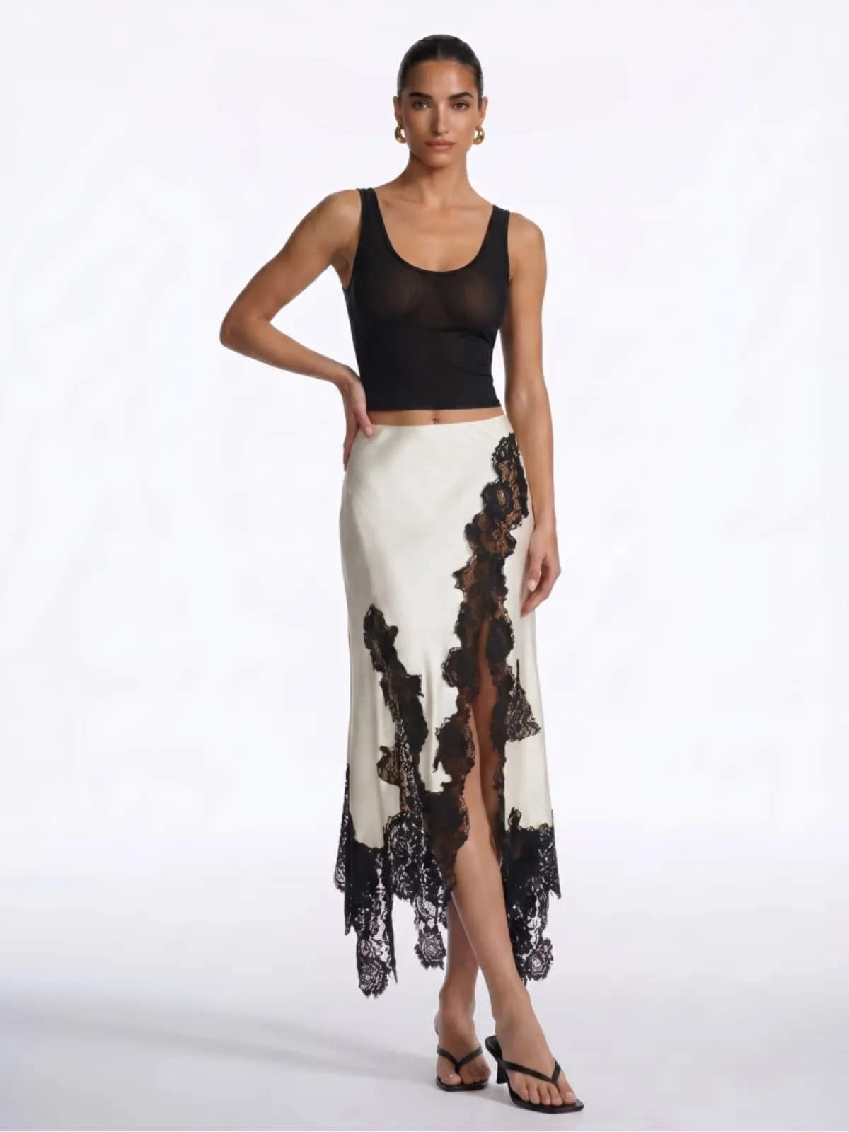Merion Lace Split Skirt Set sold by Mew Mews