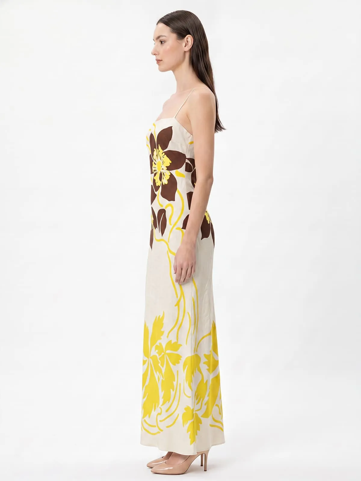 Ashgar Spaghetti Floral Maxi Dress sold by Mew Mews product image thumbnail 3
