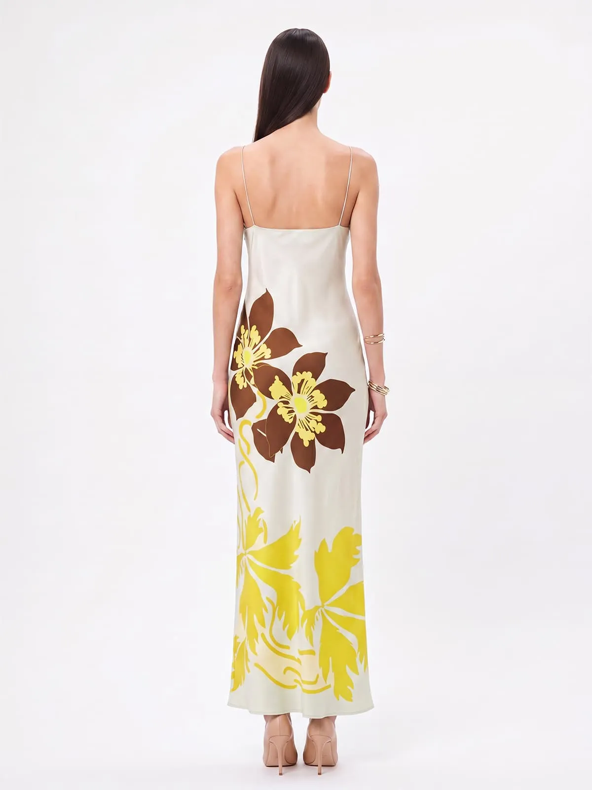 Ashgar Spaghetti Floral Maxi Dress sold by Mew Mews product image thumbnail 4