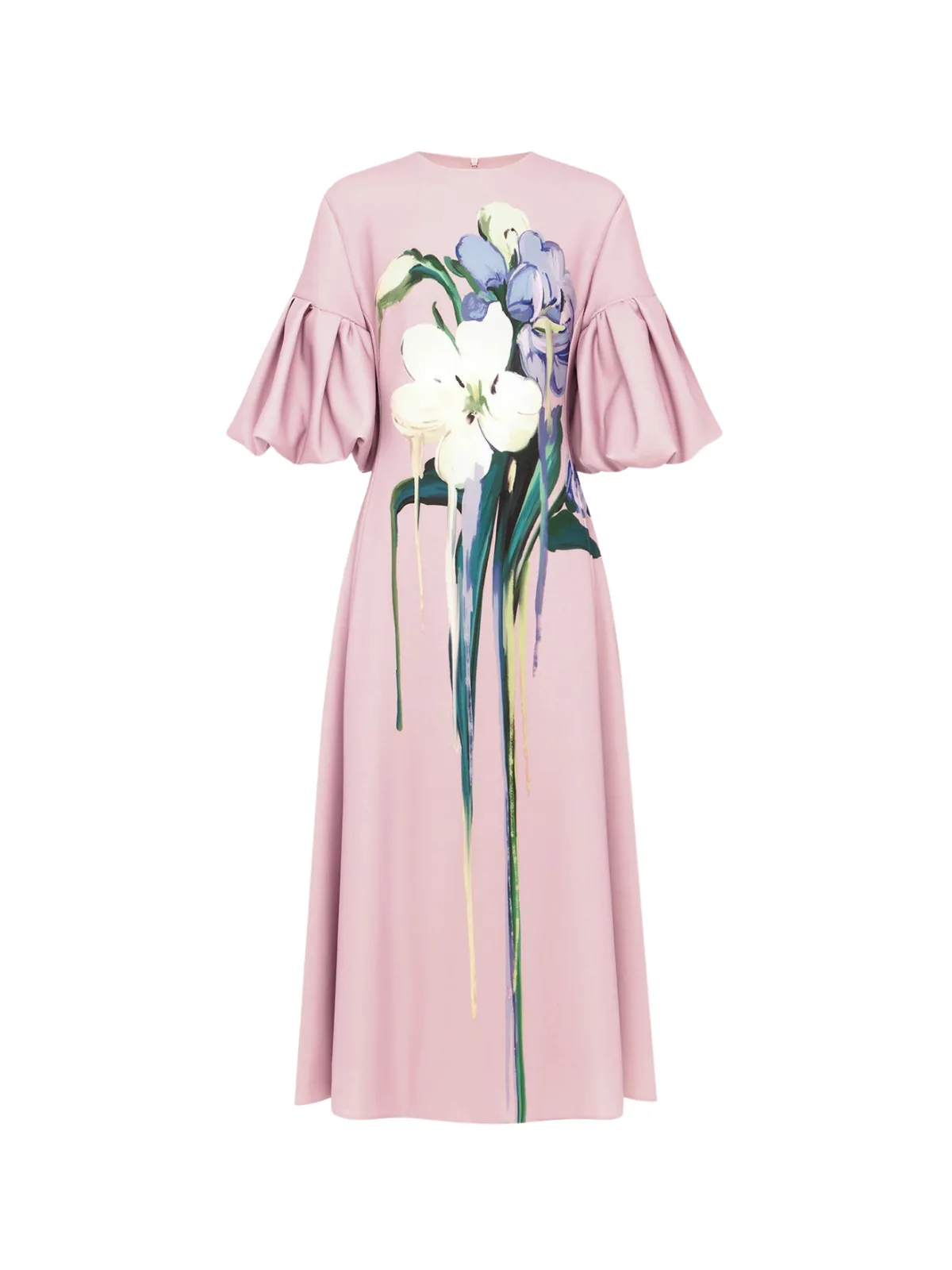 Luvric Puff Sleeve Floral Midi Dress sold by Mew Mews product image thumbnail 5