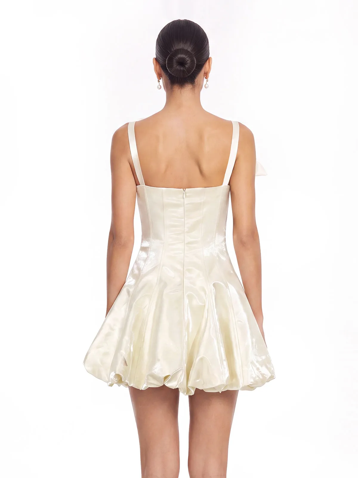 Fenlora Flower Bubble Mini Dress sold by Mew Mews product image thumbnail 5