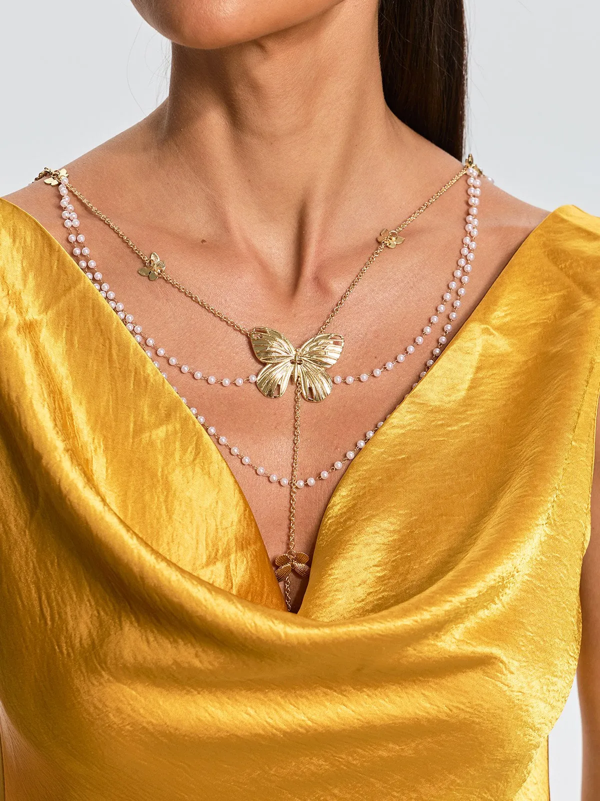 Zarexon Butterfly Chain Necklace sold by Mew Mews