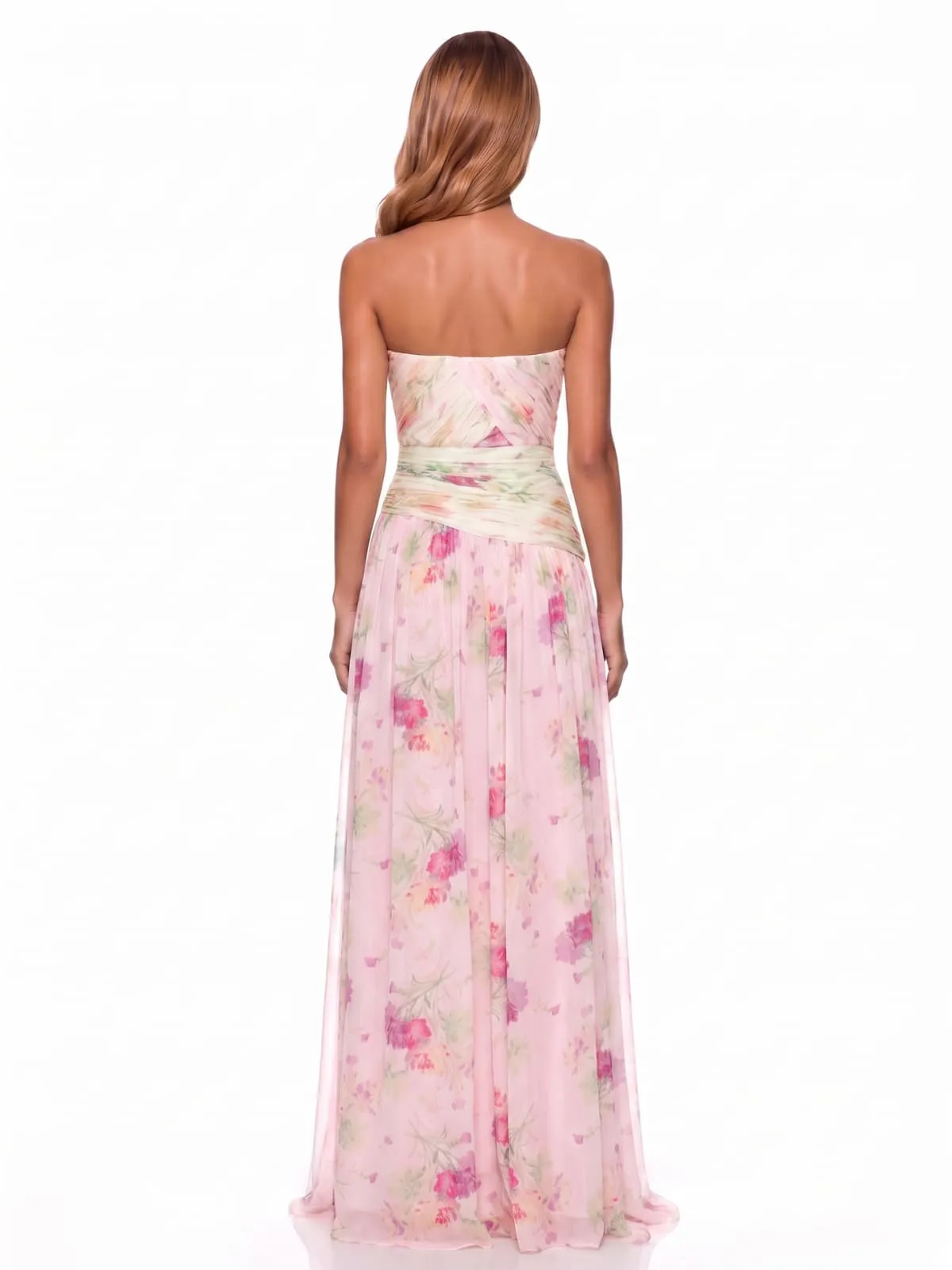 Neralis Strapless Floral Maxi Dress sold by Mew Mews product image thumbnail 4