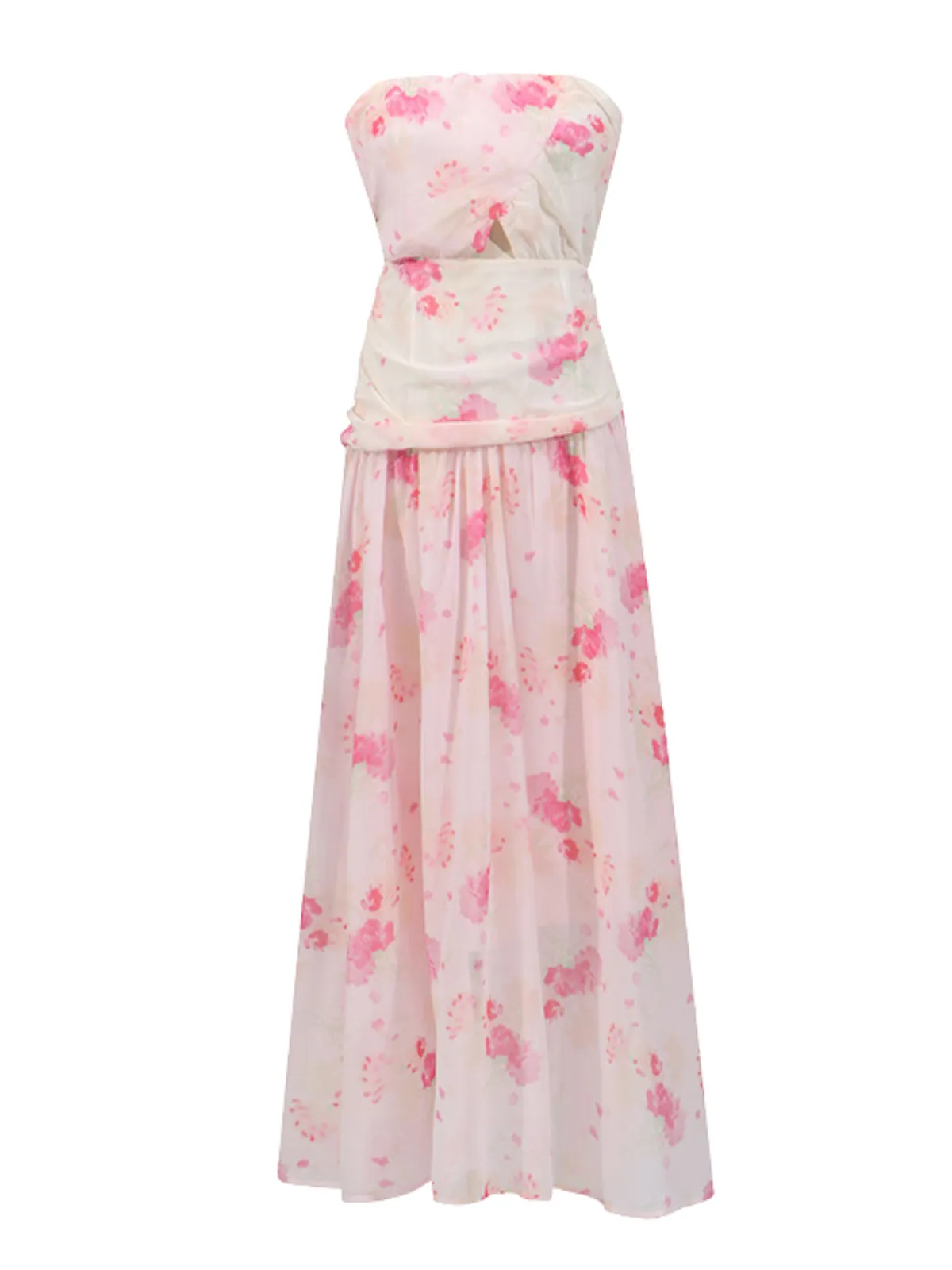 Neralis Strapless Floral Maxi Dress sold by Mew Mews product image thumbnail 5