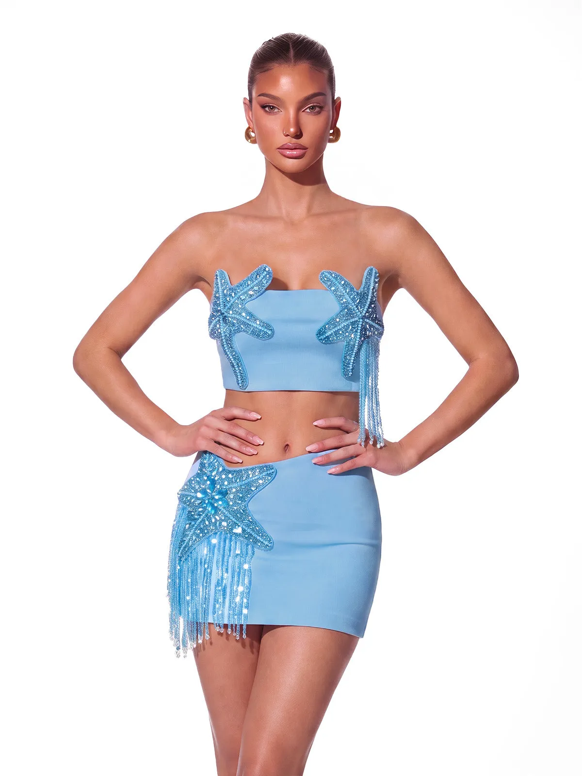 Haldric Spaghetti Star Crystal Skirt Set sold by Mew Mews product image thumbnail 3