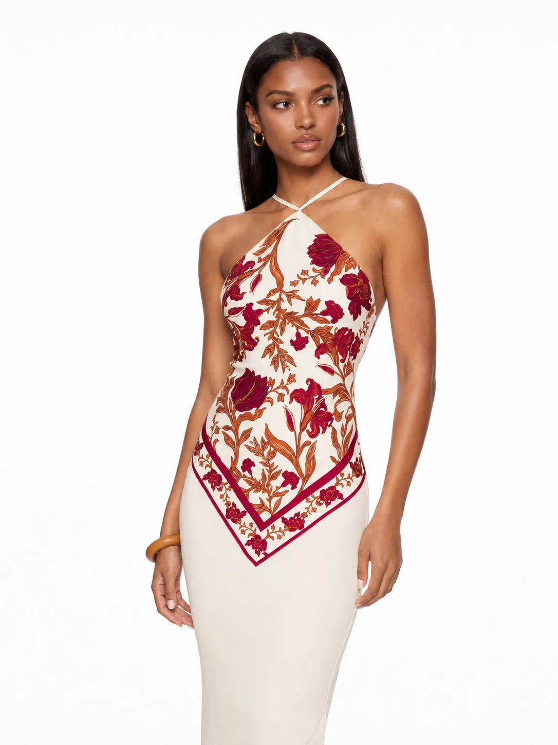 Virella Halterneck Floral Maxi Dress sold by Mew Mews product image thumbnail 3
