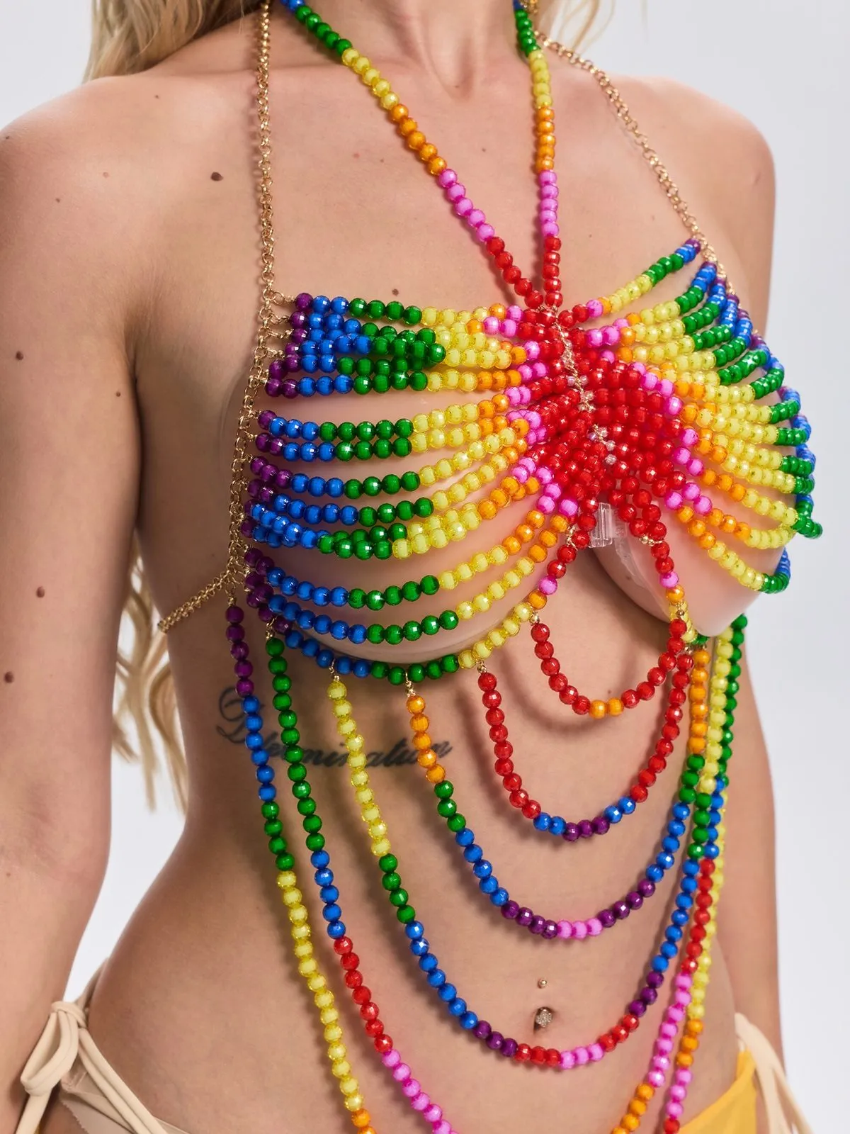 Floyce Chain Beaded Bralette sold by Mew Mews product image thumbnail 3