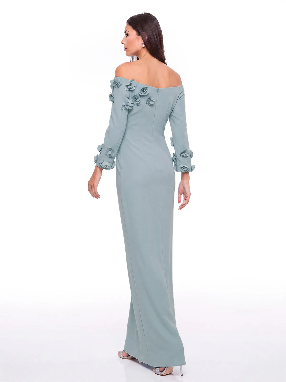 Cavnor Off Shoulder Flower Maxi Dress sold by Mew Mews product image thumbnail 4