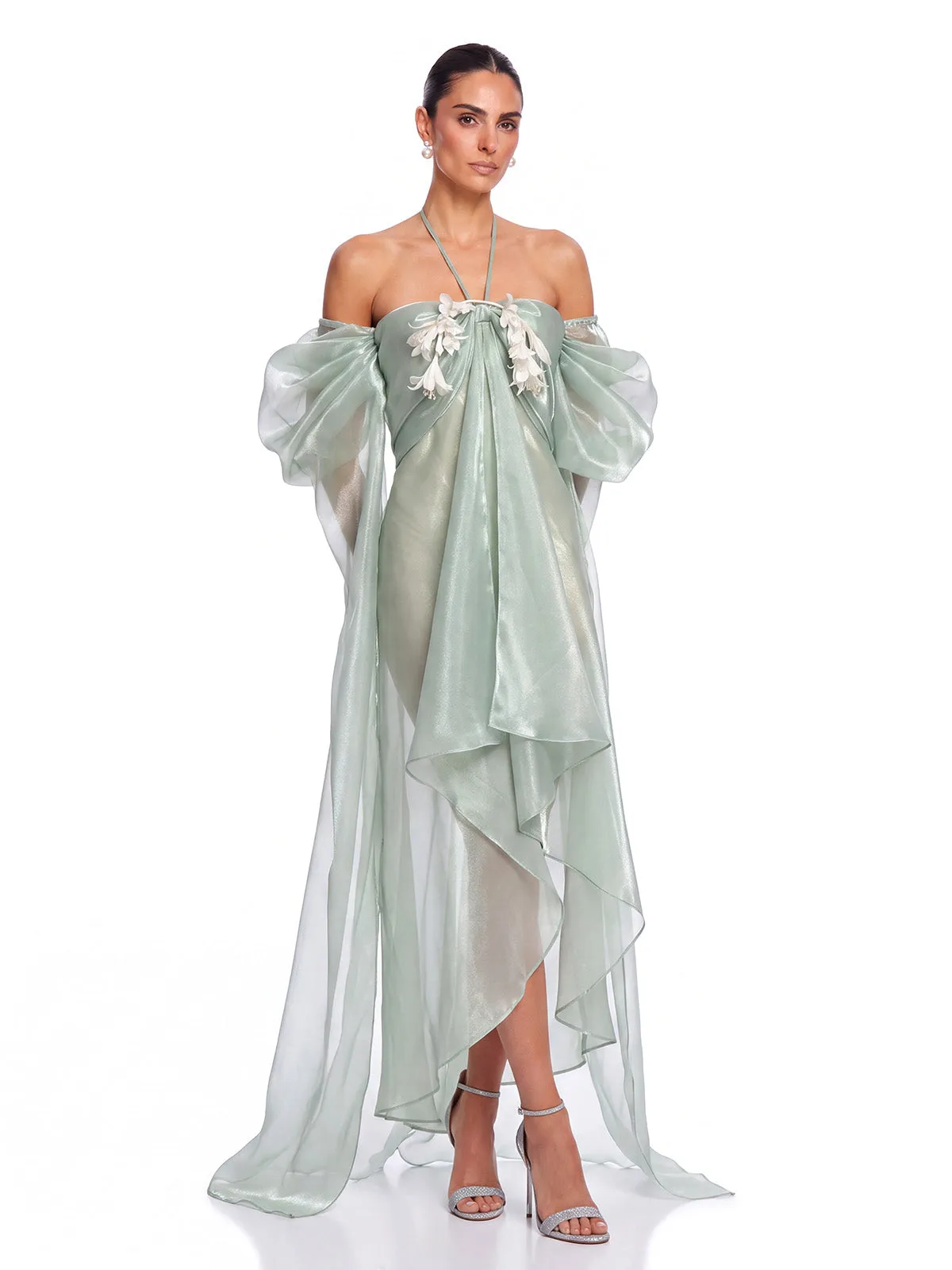 Selvira Halterneck High Low Dress sold by Mew Mews product image thumbnail 3