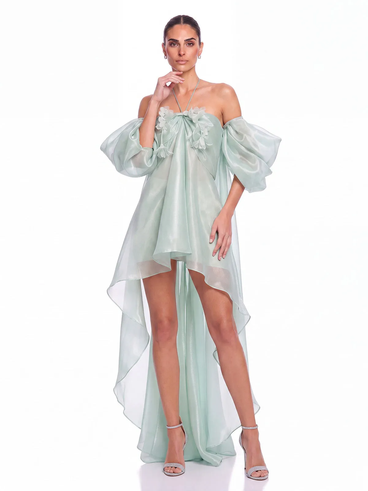 Selvira Halterneck High Low Dress sold by Mew Mews