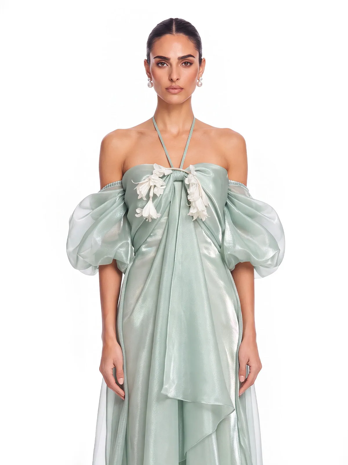 Selvira Halterneck High Low Dress sold by Mew Mews product image thumbnail 2