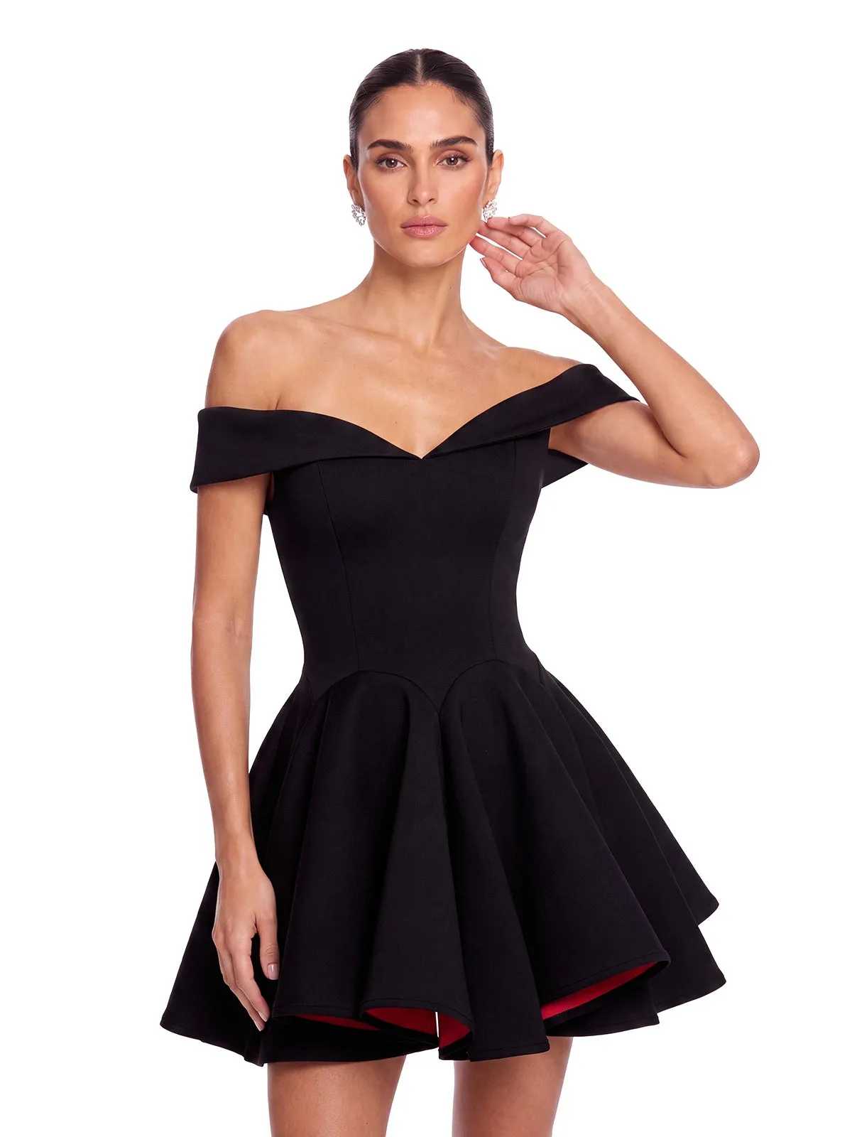 Drynex Off Shoulder Red Sole Mini Dress sold by Mew Mews product image thumbnail 2