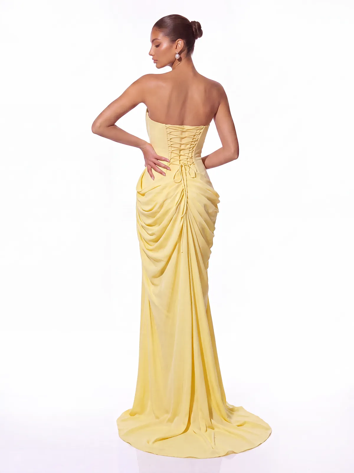 Irina Strapless Split Maxi Dress sold by Mew Mews product image thumbnail 4