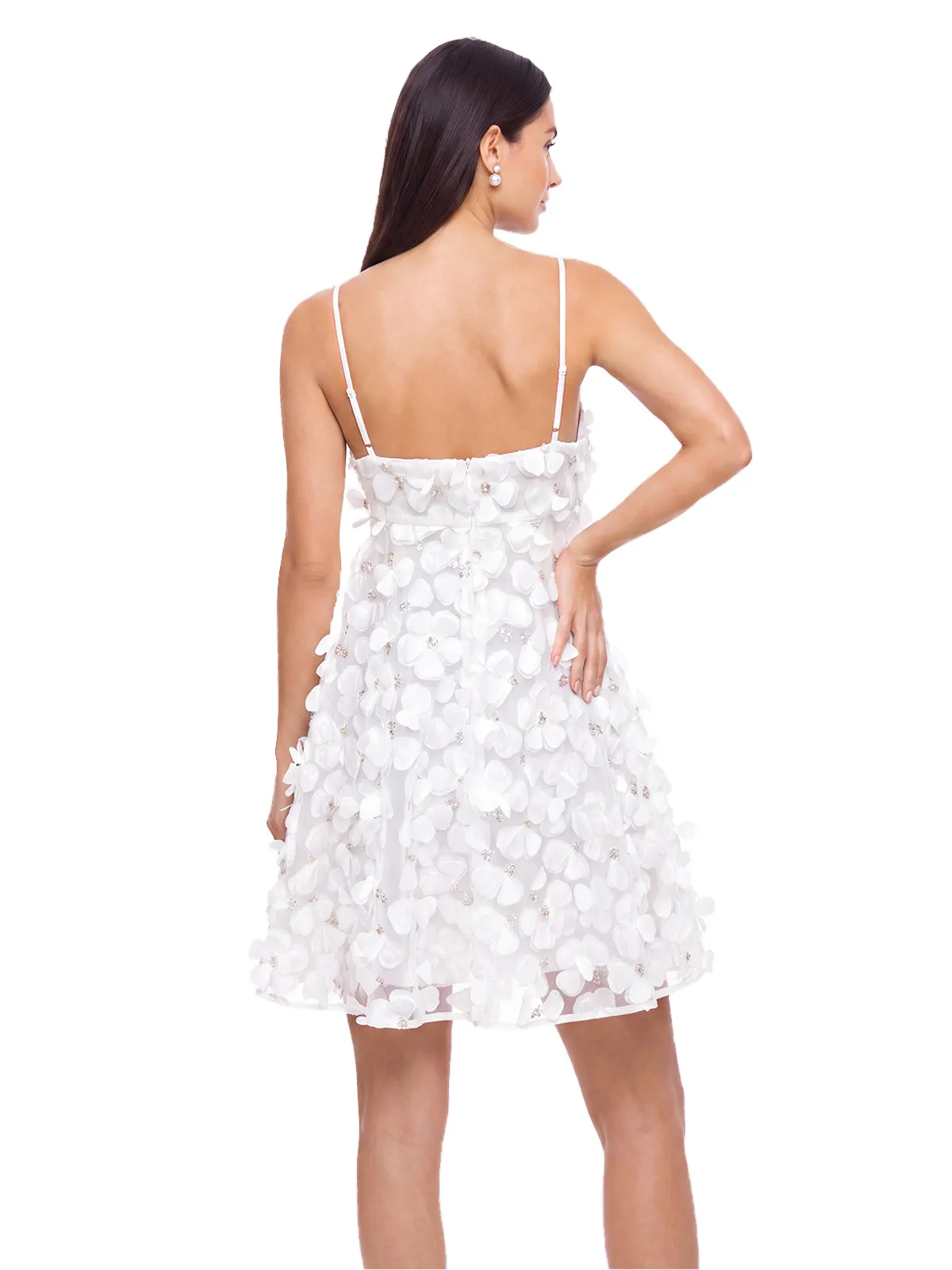 Vaylen Spaghetti Petal Bow Mini Dress sold by Mew Mews product image thumbnail 4