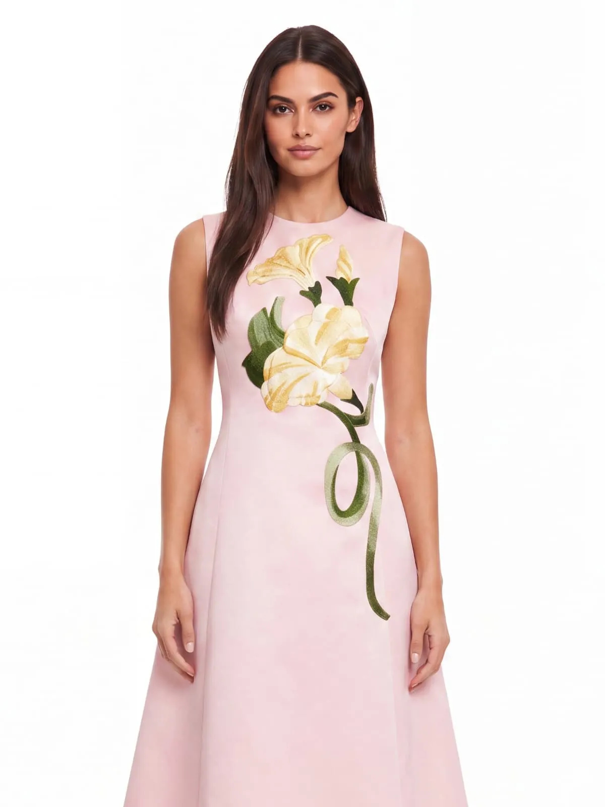 Daryne Sleeveless Flower Midi Dress sold by Mew Mews product image thumbnail 3