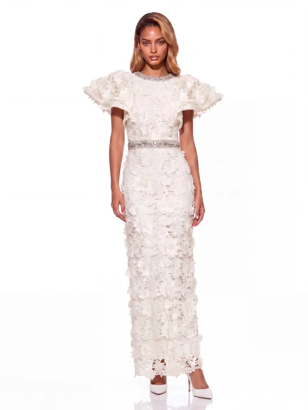 Keldis Puff Sleeve Crystal Skirt Set made by Mew Mews