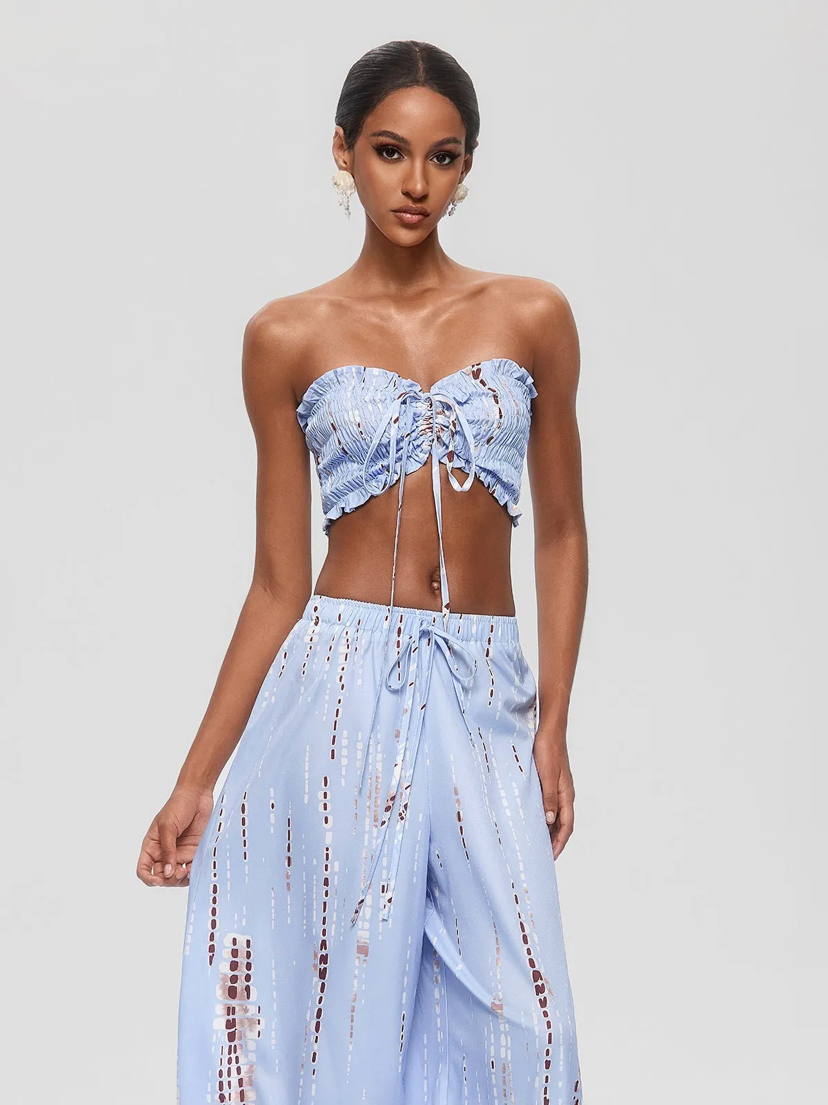 Gada Strapless Ruched Pants Set sold by Mew Mews product image thumbnail 5