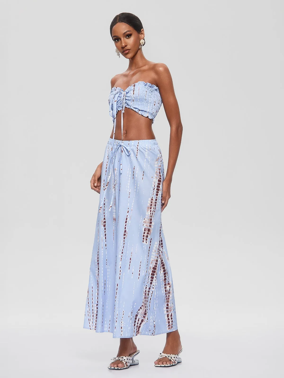 Gada Strapless Ruched Pants Set sold by Mew Mews product image thumbnail 3