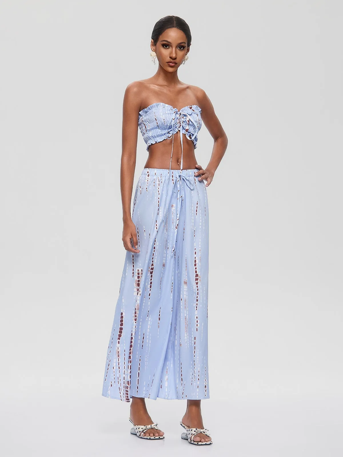 Gada Strapless Ruched Pants Set sold by Mew Mews product image thumbnail 4