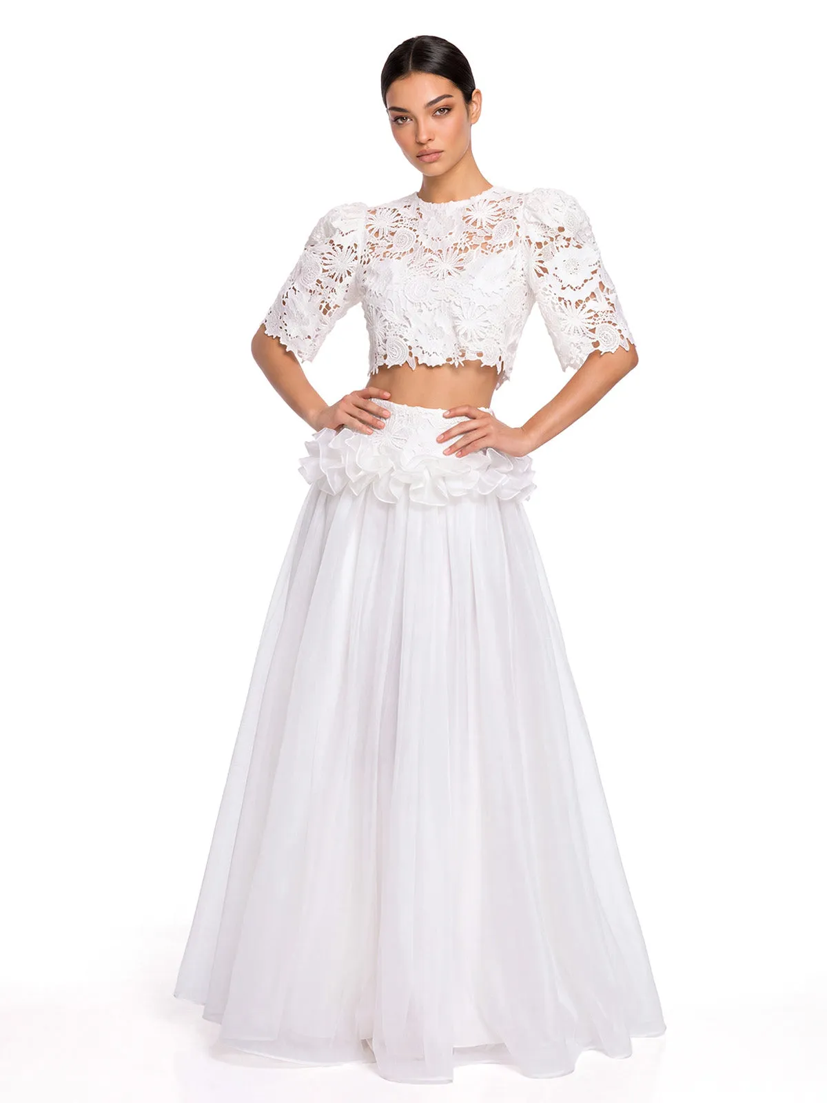 Valdrek Short Sleeve Flower Skirt Set sold by Mew Mews