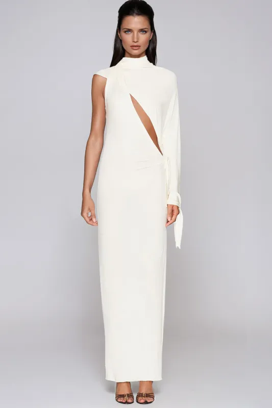 Fynelle One Shoulder Cutout Maxi Dress made by Mew Mews