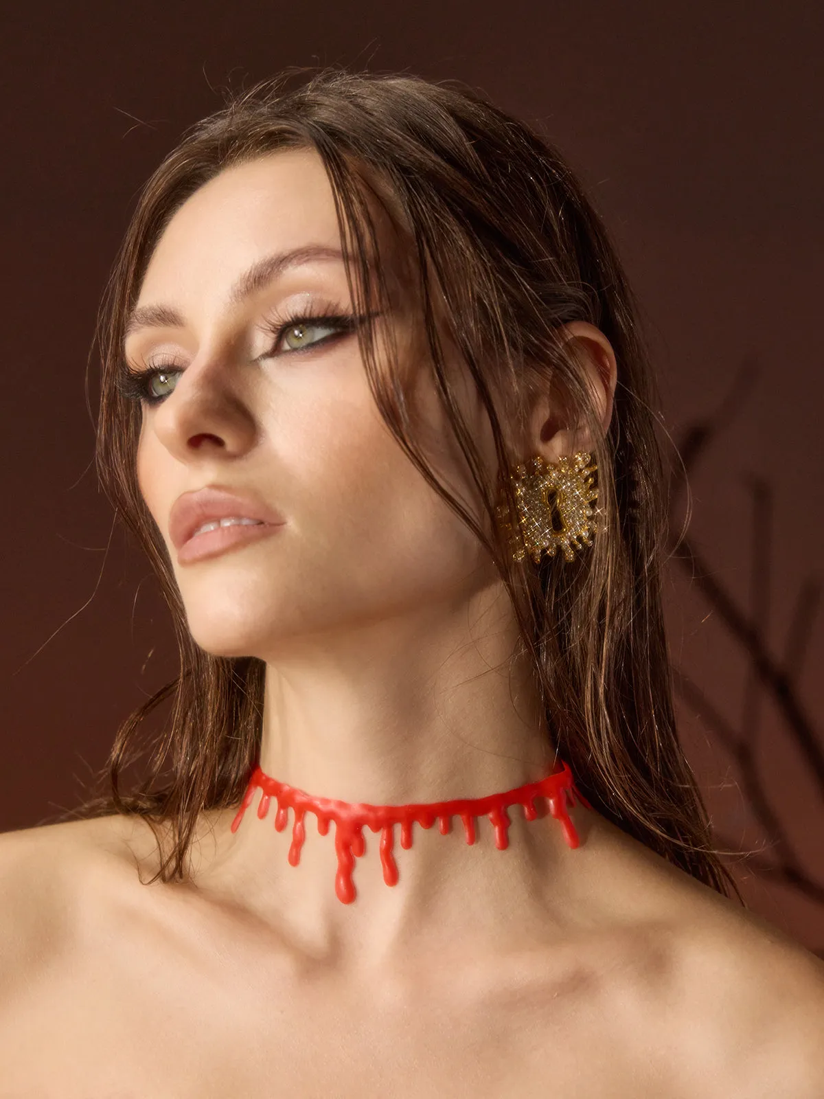 Gizela Dripping Blood Choker sold by Mew Mews product image thumbnail 4