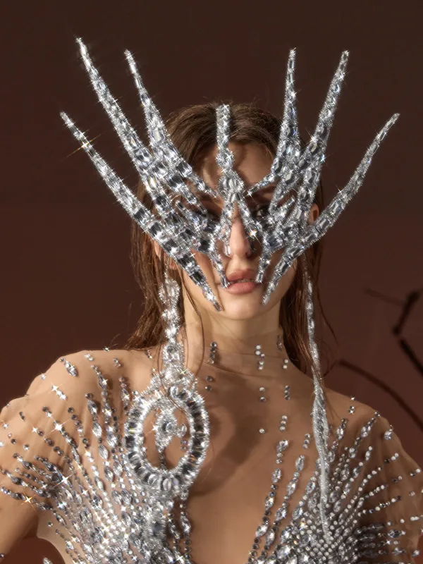 Gilda Crystal Face Mask made by Mew Mews