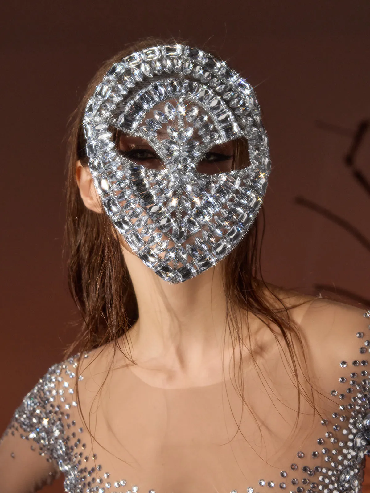 Giannelle Crystal Full Face Mask sold by Mew Mews product image thumbnail 2