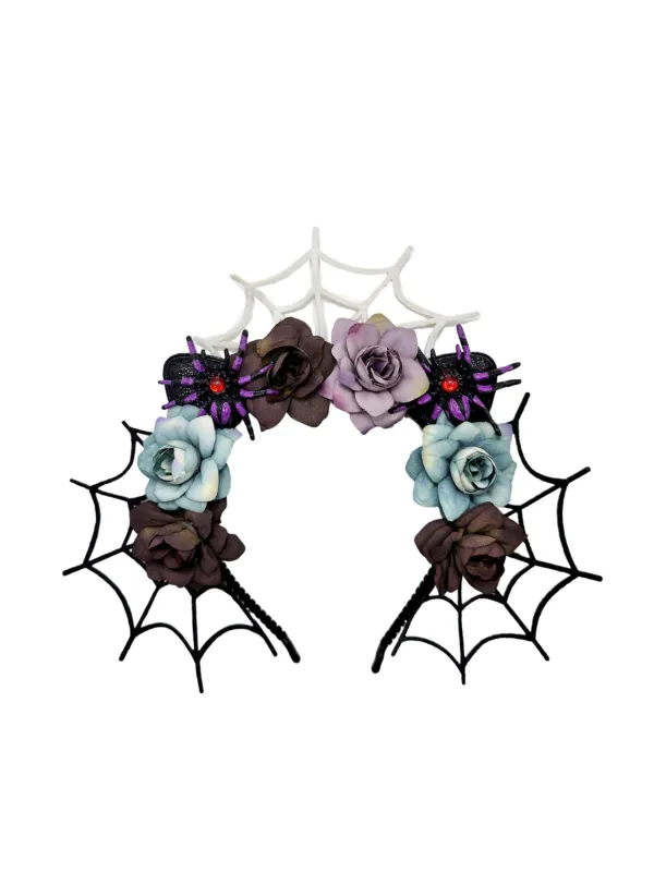 Glison Spider Web Flower Headband made by Mew Mews