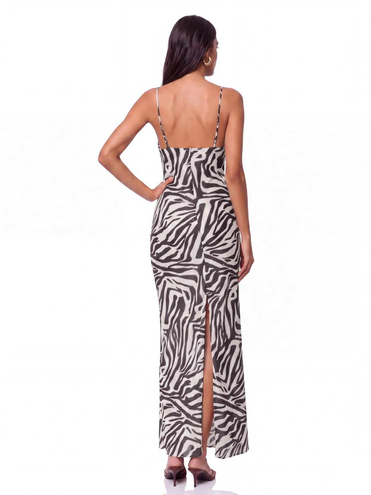 Grazia Lace Zebra Maxi Dress sold by Mew Mews product image thumbnail 4