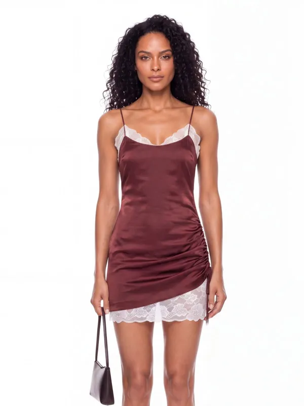 Cormesa Spaghetti Lace Mini Dress made by Mew Mews