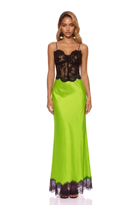 Gurevia Spaghetti Lace Maxi Dress made by Mew Mews